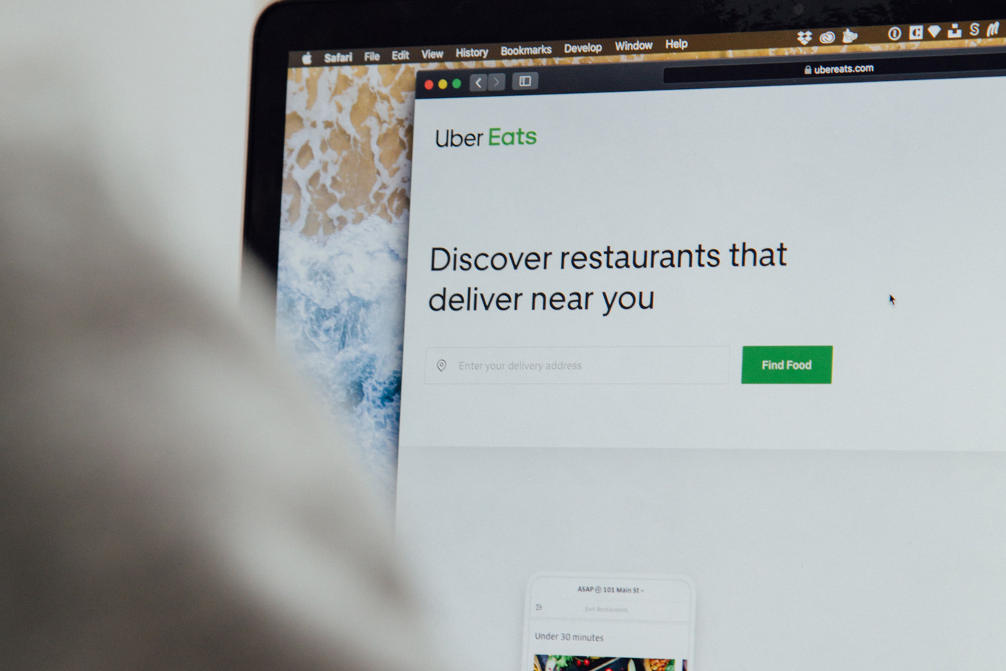 E-commerce website for food delivery